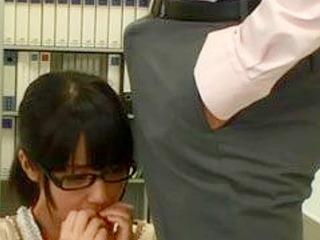 Japanese Business Meeting Gone XXX: Nippon Secretary's Boner Mishap in Tokyo with Chinese Coworker