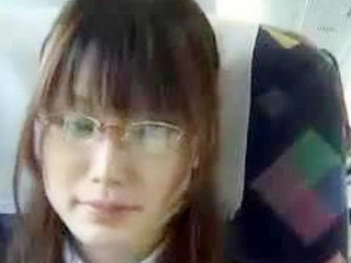 Japanese schoolgirl goes wild on public train for some XXX Nippon action!